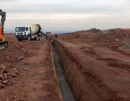 پروژه اجرای تاسیسات آبرسانی و شبکه فاضلاب معابر فاز ۲ شهرک حمل و نقل موسسات باربری تهران